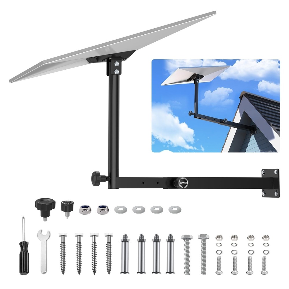 JACINDA Starlink Gen 3 Wall Mount 19.7-27.6in Adjustable Pole Adapter Black